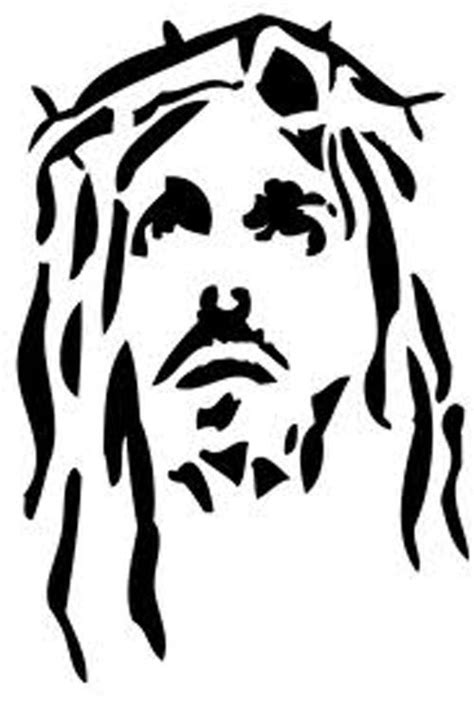 Free Printable Stencil Jesus Face Stencil Art Tattoo Stencils