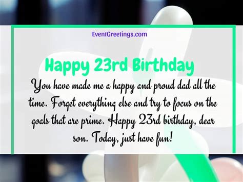 25 Best Happy 23rd Birthday Wishes And Messages