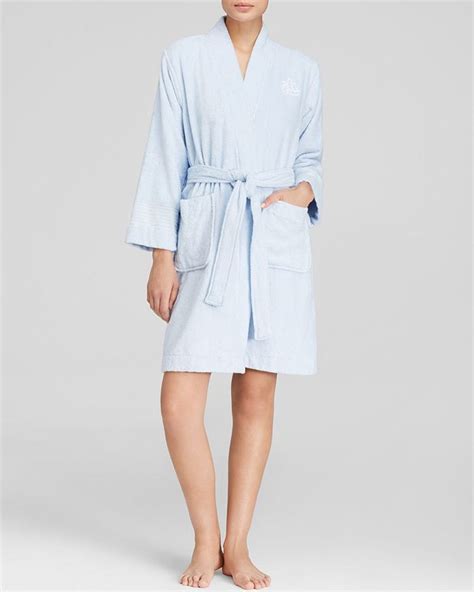 Ralph Lauren Lauren Ralph Lauren The Greenwich Terry Robe In Blue