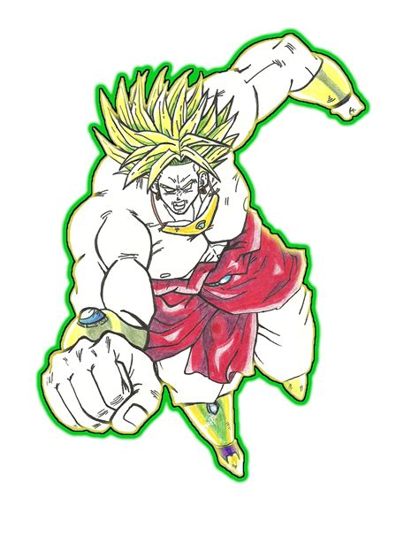 Broly The Legendary Super Sayian By Immoralarts On Deviantart