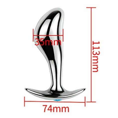 Anal Butt Plug Stainless Sml Sex Toy For Women Men Couple Metal Dildo