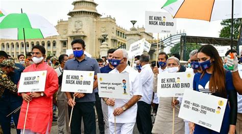 Karnataka Covid 19 Wrap Highest Single Day Hike State Observes ‘mask