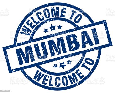 Herzlich Willkommen Sie In Mumbai Blauer Stempel Stock Vektor Art Und Mehr Bilder Von Abzeichen