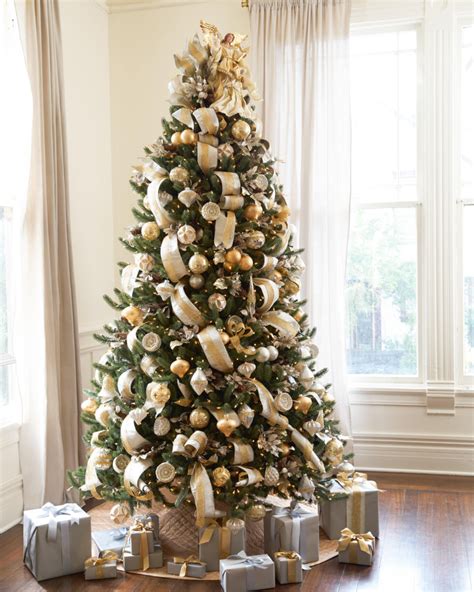 Silver And Gold Christmas Tree Theme Theme Balsam Hill Blog