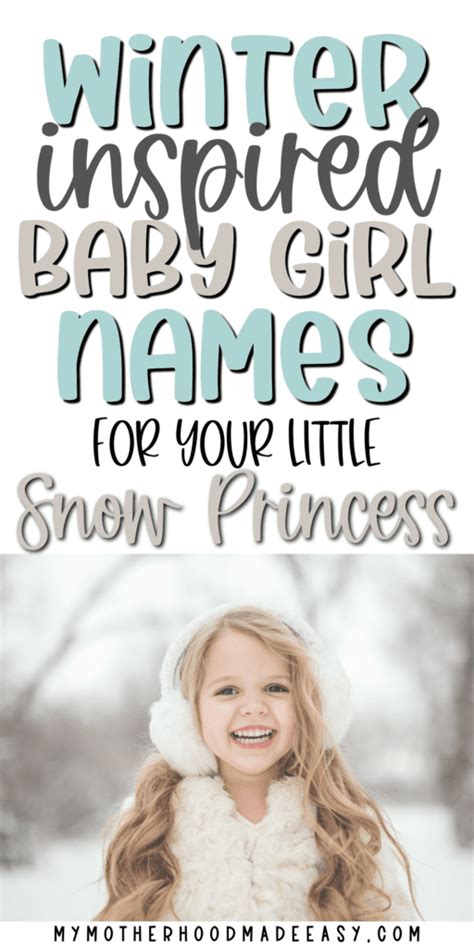 Cool Winter Baby Girl Names For Your Cute Snow Princess Meanings