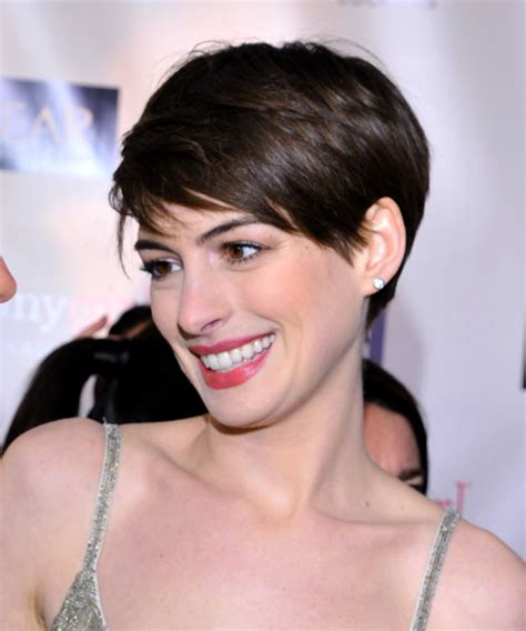 Anne Hathaway Short Hair Glamour