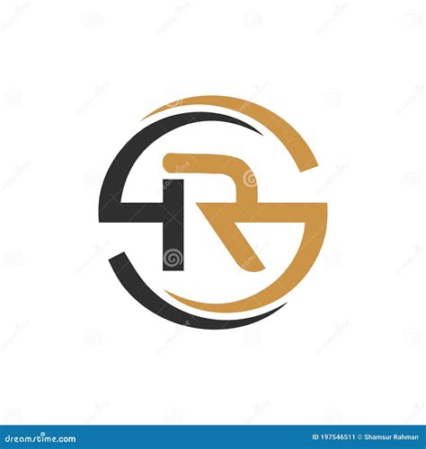 Initial Letter Rs Logo Or Sr Logo Vector Design Template Stock Vector