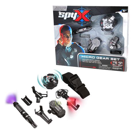 Spyx Micro Gear Set 4 Real Spy Toys Kit Adjustable Belt For Spy