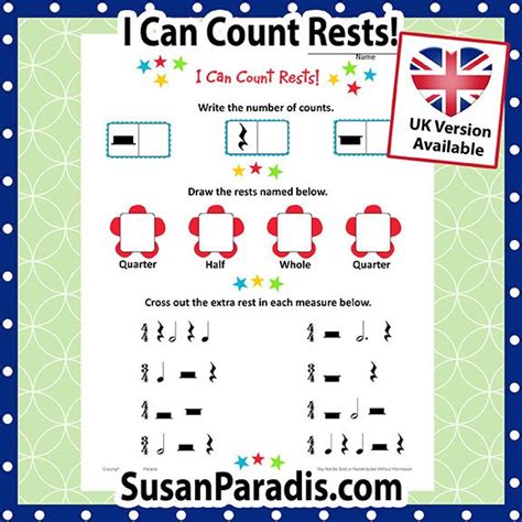 Rest Worksheet For Beginners Piano Teaching Resources Piano Teaching