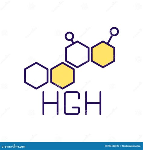 Human Growth Hormone Rgb Color Icon Stock Vector Illustration Of
