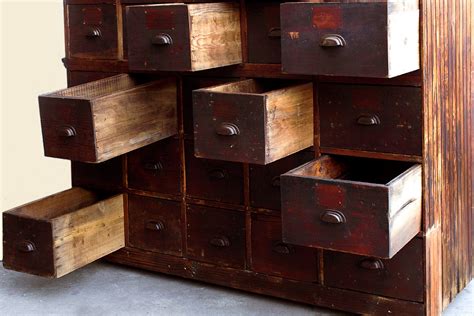 Large Antique Multi Drawer Storage Cabinet C1890s Rehab Vintage