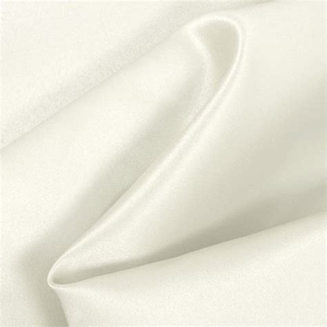 Ivory Matte Satin Peau De Soie Fabric Onlinefabricstore