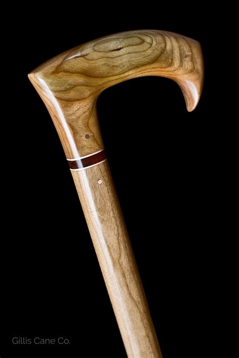 Handmade Traditional Walking Cane Cherry Wood Handle See More Of Our
