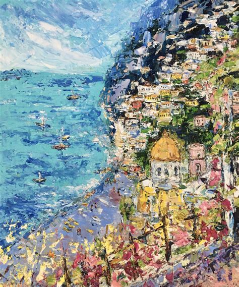 Buy Summer In Positano Painting By Vilma Gataveckienė