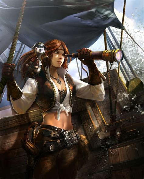 Pirate Pirate Woman Pirate Art Pirates