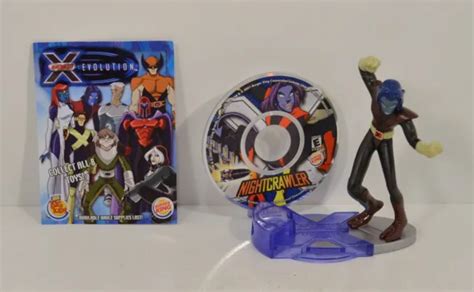 2001 Nightcrawler 4and Burger King Action Figure And Cd Rom Marvel X Men