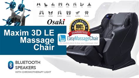 Osaki Maxim 3d Le Massage Chair New Youtube