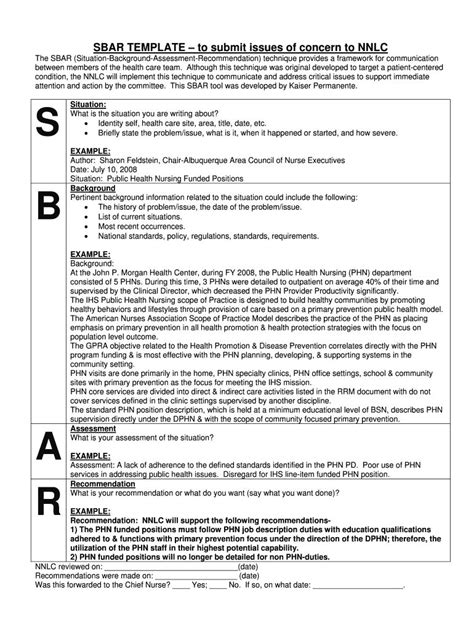 Sbar Template Fill Online Printable Fillable Blank In Sbar