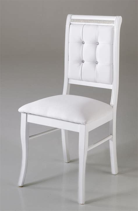 Chaise salle a manger contemporaine. Chaise Prestige Blanc