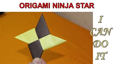 Origami Ninja Star Very Easy Easy Origami Ninja Star I Can Do It