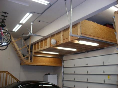 Constructed of steel with a durable white finish, our overhead garage storage racks feature adjustable heights to suit your needs. how to build overhead garage storage | Garage ceiling storage, Overhead garage storage, Garage ...