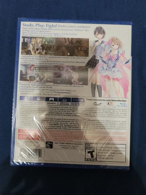 Blue Reflection Sony Playstation 4 Ps4 2017 New Sealed 40198002912