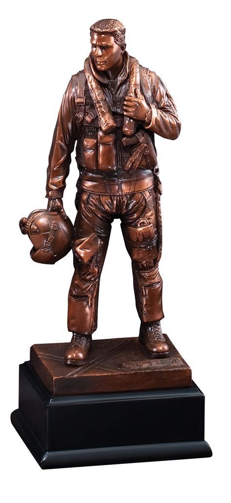 11 12 Bronze Airforce Figure Basement Woodworks Inc