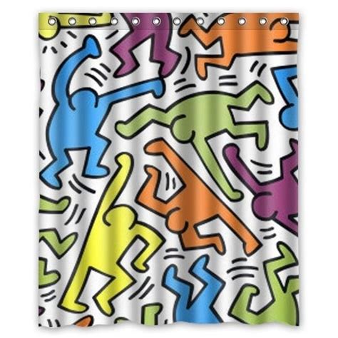 Keith Haring Cool Graffiti Art Shower Curtain 60x72 Inch Wish