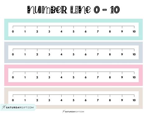 Number Line To 10 Cute And Free Printables And Blank Worksheets