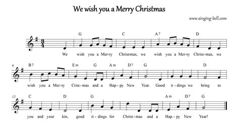 We Wish You A Merry Christmas Karaoke Lyrics Sheet Music