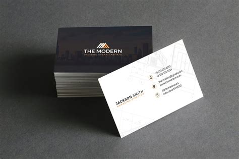 construction business cards youll love  print ready