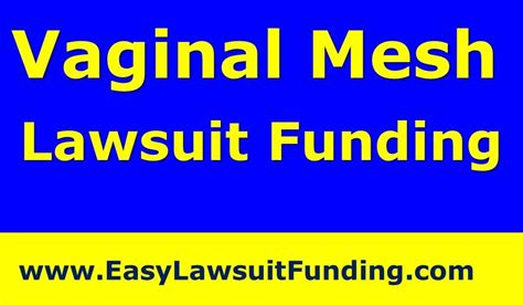Trans Vaginal Mesh Lawsuit Loans Pre Settlement Funding Lawsuit