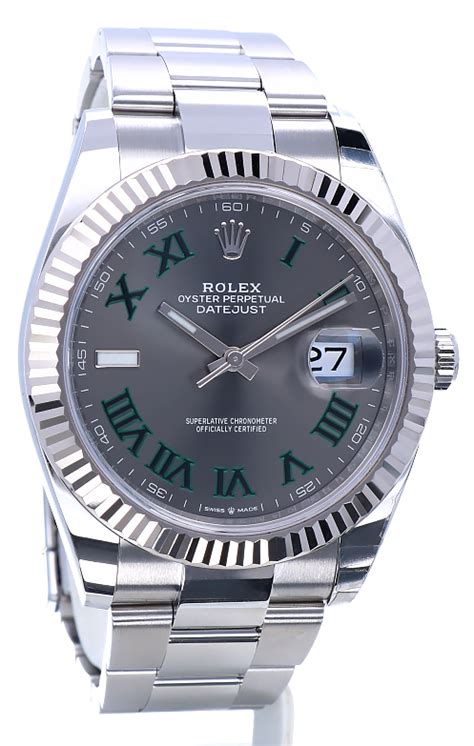 Kupuj bez ryzyka ✓ bezpieczna przesyłka ✓. Rolex Oyster Datejust II Grey Wimbledon Roman 41 mm // NEW ...
