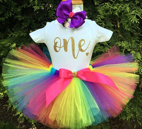 First Birthday Tutu Outfit Baby Girl Tutu Set 1st Birthday Etsy