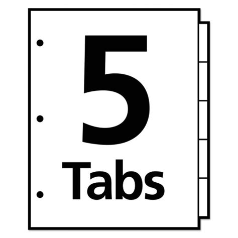 How to set up your a4 tabs template. AVE23281 Avery Insertable Big Tab Dividers - Zuma