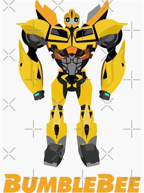 Bumblebee Transformer Sticker For Sale By Tienhieuhoang Redbubble