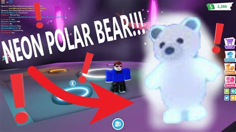 Making A Neon Polar Bear In Adopt Me Adopt Me Roblox Youtube