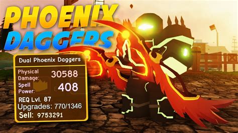 Legendary Getting The Dual Phoenix Daggers Roblox Dungeon Quest