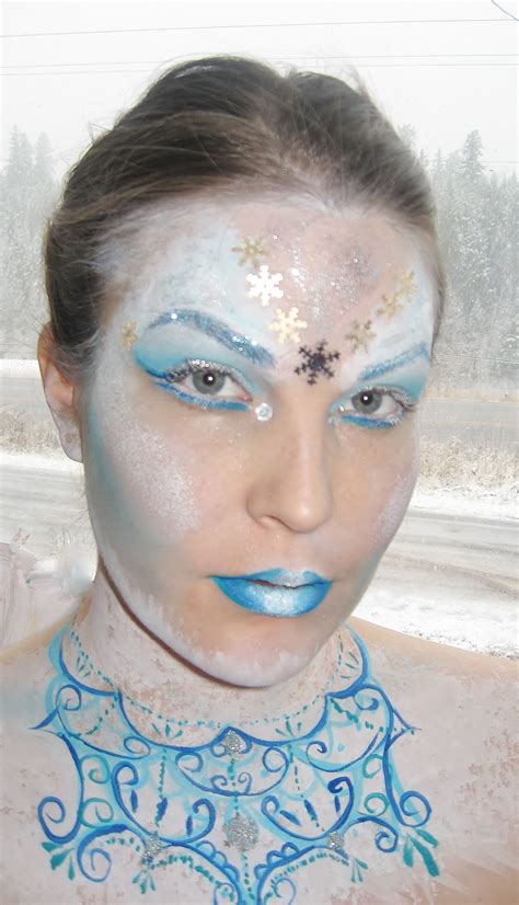 Frozen Ice Queen Frosty Face Paint Make Up Or Winter Fairy Funny