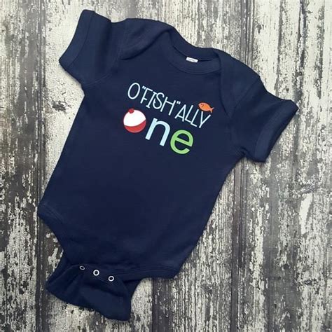 Ofishally One Baby Bodysuit How Adorable Will Your Little Fishing