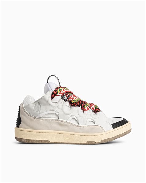 Leather Curb Sneakers By Lanvin