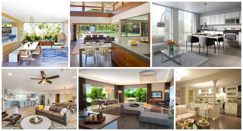 Open concept trend (chart) as you can see from the chart below, the open concept floor plan concept has grown tremendously in popularity over the last 15 years. 13 Trendy Open Concept Kitchen, Dining Room And Living Room