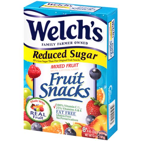 Welchs Reduced Sugar Fruit Snacks 8 Ct Gummy Fruit Snacks Meijer