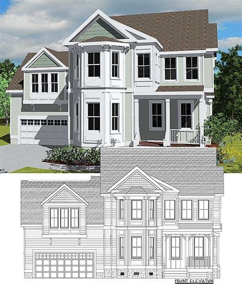 Plan 30085rt Exclusive Victorian With Bay Windows Victorian House