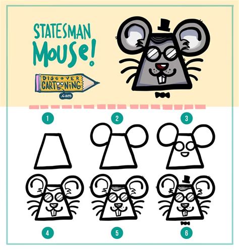 How To Draw A Mouse Mouse Drawing How To Draw A Mouse Cartoon
