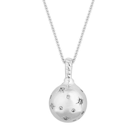 Simply Silver Sterling Silver 925 Cubic Zirconia Mysic Ball Pendant