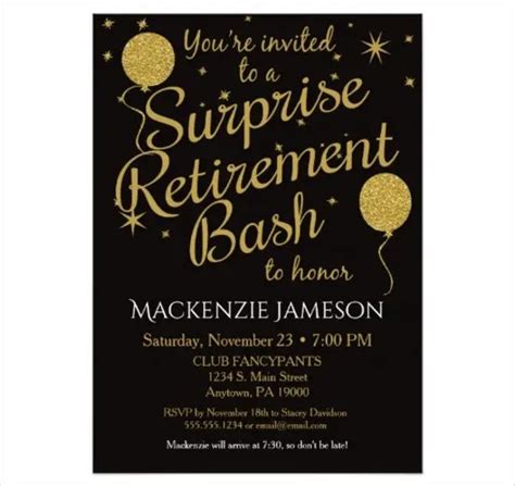 Retirement Party Invite Ideas Mryn Ism