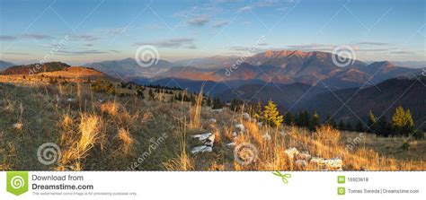 The Mountain Autumn Landscape With Colorful Forest Stock Photo Image