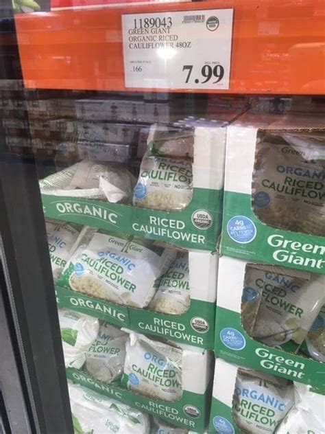 In a large pan, melt butter and stir in riced cauliflower on medium heat. Green Giant Organic Riced Cauliflower at Costco plus more Riced Cauliflower products - All ...
