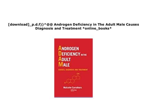 Library Free Androgen Deficiency In The Adult Male Causes
